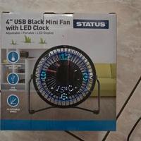 Mini Ventilatore USB 4" con LED – da riparare