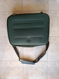 Borsa rigida vintage multiuso verde scuro unisex