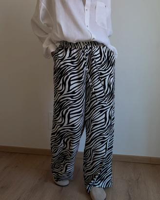 pantaloni di lino e viscosa - stlkatin