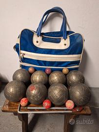Bocce da gioco con borsa boccini e strumento di mi