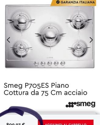 Piano cottura smeg oer Philip Starck in acciaio co
