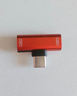 Adattatore Type-C Splitter USB C 1 in 2 Out Custod