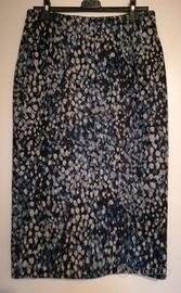 Gonna Missoni con spacco dietro toni del blu
