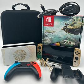 Nintendo Switch Oled Zelda TOTK Edition + custodia