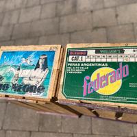 Cassette legno frutta  Argentina anni 1970