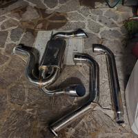 scarico seat leon custom da 3" 76mm