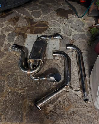 scarico seat leon custom da 3" 76mm