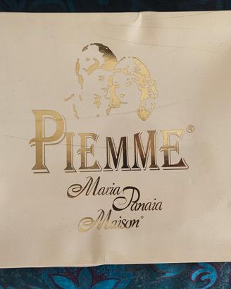 Tris centri tessuto puro lino Piemme