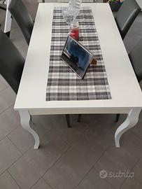 Tavolo bianco allungabile 160*90