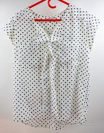 Top GAP bianco a pois - estivo