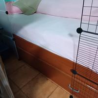 letto con doghe in legno 