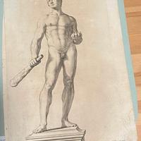 Incisione Antica dell'Ercole 