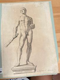 Incisione Antica dell'Ercole 