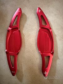 Palette cambio Audi R8 RS3 RS4 RS5 TTRS rosse