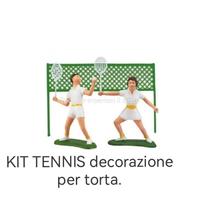 Kit tennis decorazioni per torta.