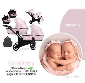gemellare fratellare passeggino trio NUOVI
