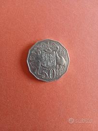 MonetaDodecagonale 50 cents Australia ELIZABETH II