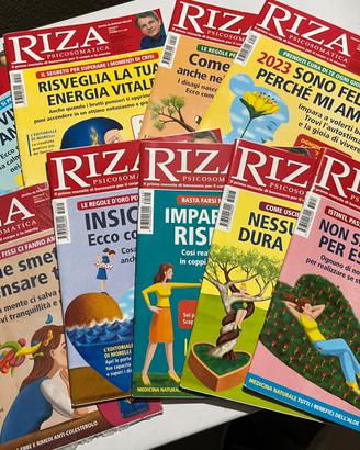 Riviste Riza Psicosomatica - Lotto 9 pezzi-