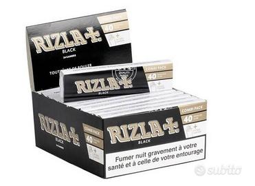 rizla black, cartine lunghe con filtri - Collezionismo In vendita