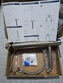 Rubinetto Bagno Lavabo da appoggio Acciaio Inox