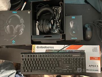 Steelseries apex +logitech g pro x+ logitech g pro