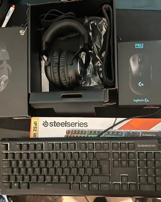 Steelseries apex +logitech g pro x+ logitech g pro