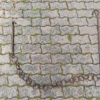 Antica catena in ferro per caminetto dei primi  de