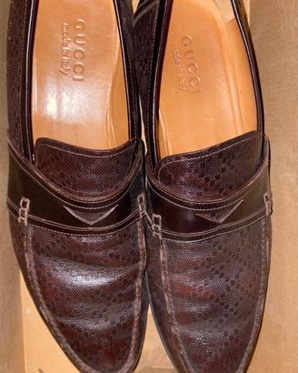 Mocassini Gucci Hilary Lux  da uomo in pelle