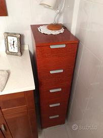 Cassettiera ciliegio 5 cassetti