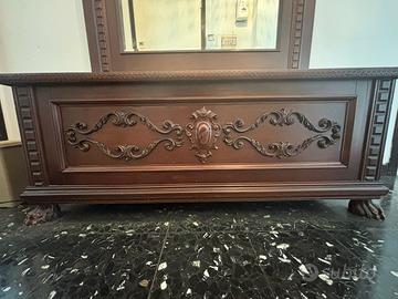 Cassapanca con specchio anni 50