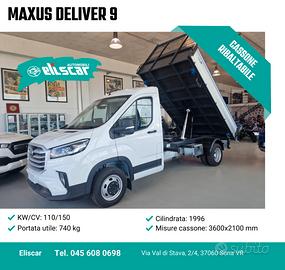 Maxus deliver 9 cassone ribaltabile furgone