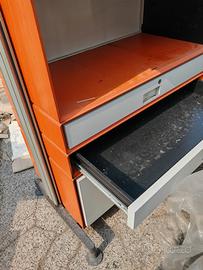 cassettiera studio Steelcase originale vintage