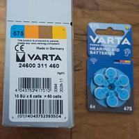 VARTA Batterie per apparecchi acustici tipo 675, 
