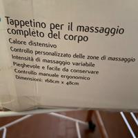 Tappetino massaggiante e riscaldante