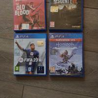 lotto PS4 resident evil Horizon zero dawn fifa 23