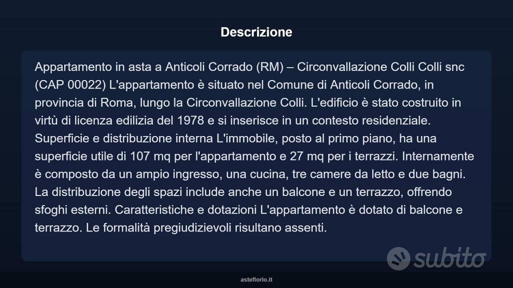 Appartamento – Anticoli Corrado, Roma Capitale - Vista 4