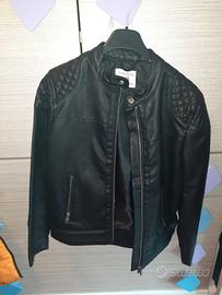 Giubbotto in pelle 10/11 anni