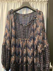 Blusa in chiffon maniche lunghe