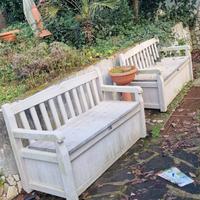 2 cassapanche da giardino 