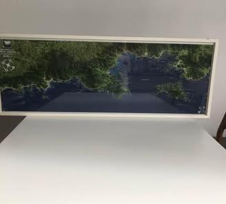 2 X quadri con mappa 3D Brasile