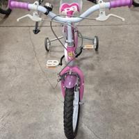 Bicicletta bambina 16 pollici con rotelle