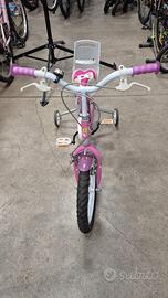 Bicicletta bambina 16 pollici con rotelle