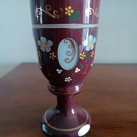 Antico bicchiere di cristallo molato 