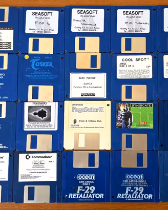 NN.26 FLOPPY DISK DS DD AMIGA 500 1200 ORIGINALI