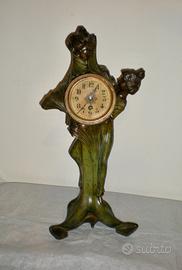 Orologio/scultura art nouveau