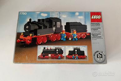 Lego vintage treno 12v 7750 Steam Engine NUOVO