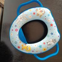 Riduttore WC bambini colorato con maniglie 