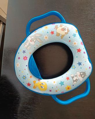 Riduttore WC bambini colorato con maniglie 