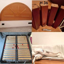 TESTATA LETTO MATR. ARTIG.+RETE CON ALZ. I DOGHE 