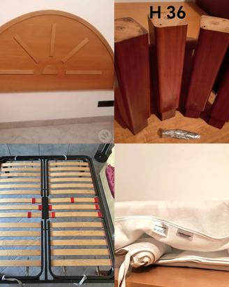 TESTATA LETTO MATR. ARTIG.+RETE CON ALZ. I DOGHE 